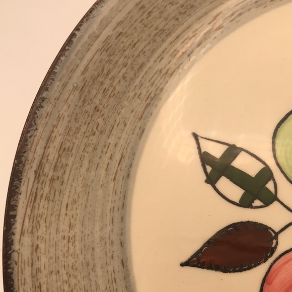 Set of 4 Blue Ridge Hand Painted Southern Potteries Fruit Pattern 9-1/2” Plates - Picture 5 of 6